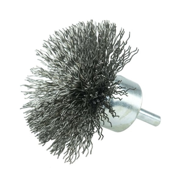 Weiler 3" Circular Flared Crimped Wire End Brush, .020" Steel Fill 10073 - main
